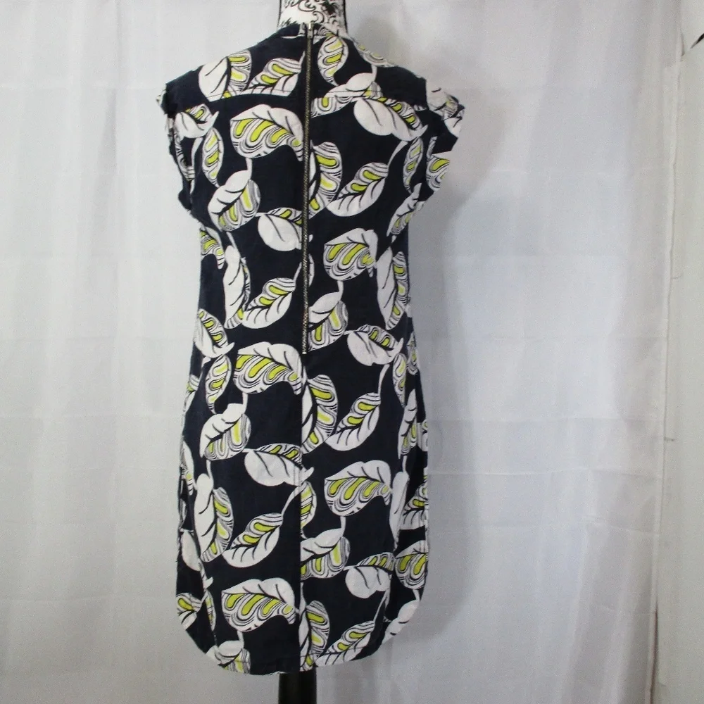 J. CREW Tropical Frond Shift Dress Size XXS - Picture 9 of 9